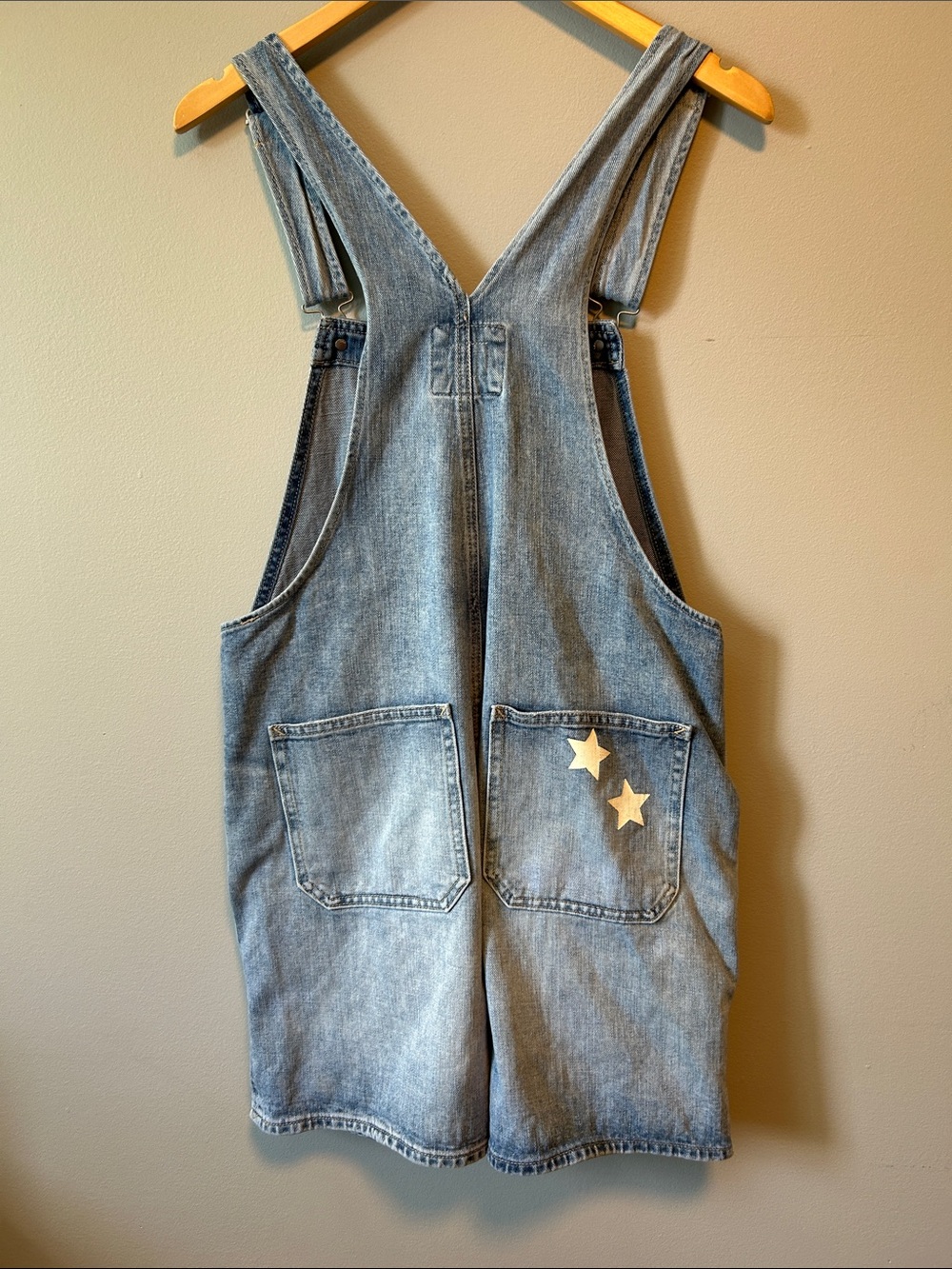 Gap Coastal Cowgirl Boho Denim Overalls Shorts